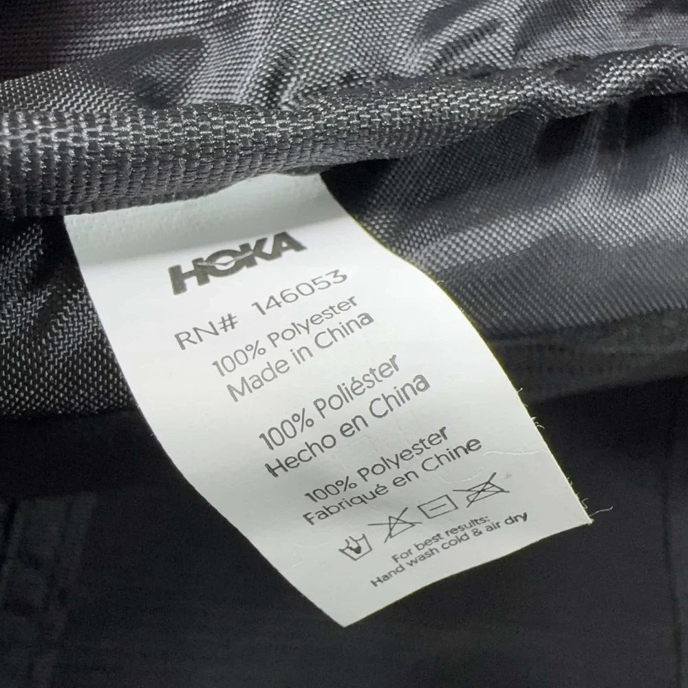HOKA Fly Human Fly Roll Top Backpack Blue Black Running Hiking Travel Bag 20L